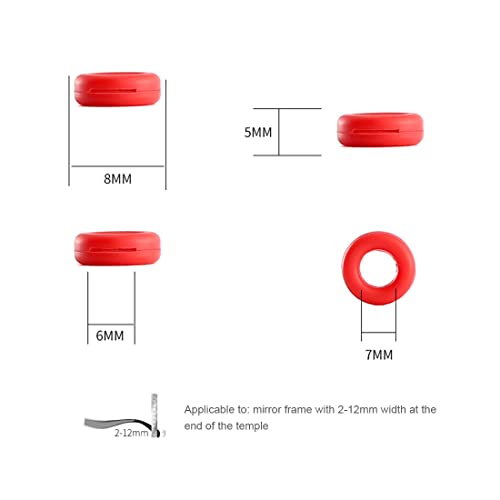10 Paia di Occhiali Rotondi in Silicone Maniche