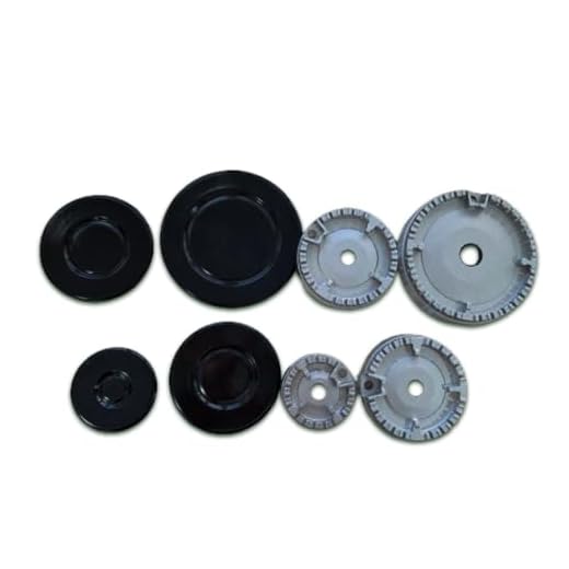 DL SERVICE 4 Quemadores para Cocinas de Gas Ariston Nardi y otras marcas, Kit de 8 piezas para cocinas de alta calidad