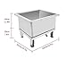 SGeneE Stainless Steel Floor Mop Sink,Commercial Floor Mop Sink with Deep Basin,Stainless Steel Large-Capacity Deepening Floor-Standing Sink,Freestanding Stainless Steel Sink