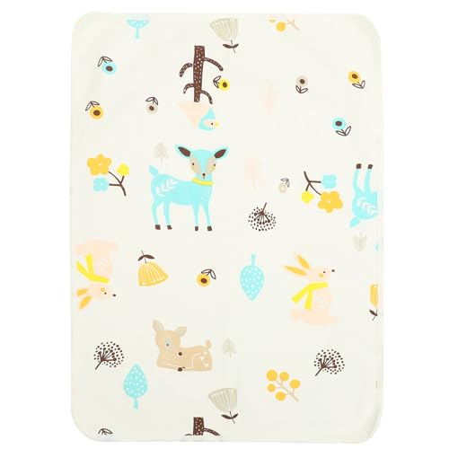 MAJORMENCH Colchoneta para Dormir para Bebés de Algodón Lavable y Transpirable, Diseño de Dibujos Animados, Adecuado para Proteger Colchones y Ropa de Cama