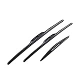 Front Rear Wiper Blades Set Kit Compatible with Subaru Forester SH 2008-2013 Windshield Window Windscreen Brushes Cutter J Hook Accessories(LHD)
