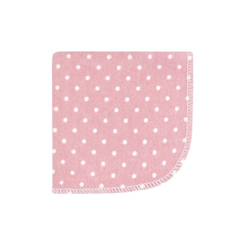 Image of Hudson Baby Unisex Baby Flannel Cotton Poly Washcloths, Blush Navy Floral 10Pk, One Size