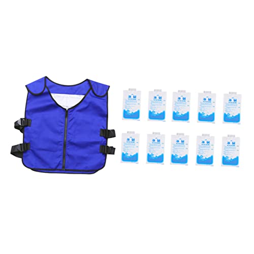 Gilet de glace rafraîchissant sans PVC léger et confortable avec 21 packs
