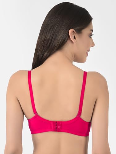 Image of Softline Women's Cotton-Rich Wire-Free Padded Bra | Full Coverage, Seamless & Breathable for Everyday Comfort | Soft Fabric with Supportive Fit for All-Day Wear
