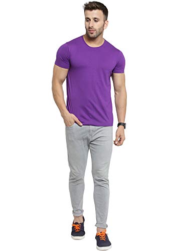 Image of Scott International Biowash T-Shirts for Men's & Boys- Round Neck, Half Sleeves, Cotton, Regular Fit, Stylish, Branded Solid Plain Tshirt for Men- Ultra Soft, Comfortable, Lightweight T-Shirt