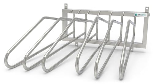 Image of IS IndoSurgicals Lead Apron Hanger Stand, SS 304 Wall Mounted Rack for X-Ray & Radiology Rooms (Holds 6 Aprons)