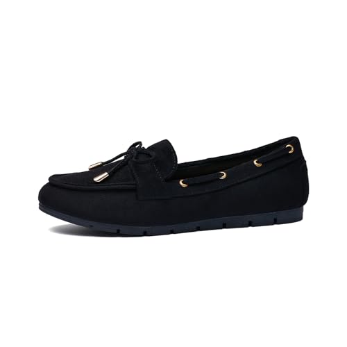 Image of Vespiero Loafers for Women Slip On Flats Comfortable Business Dressy Casual Non Slip Work Walking Office Loafers Shoes
