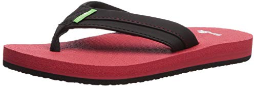 Sanuk Kids Boys' Root beer Cozy Light Flip-Flop