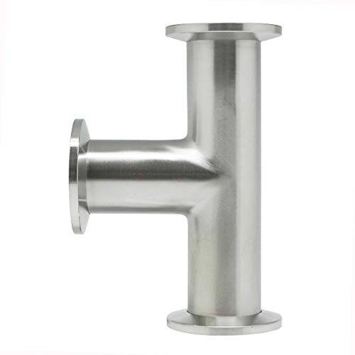 Image of QiiMii Vacuum Fittings - KF-25 Tri Clamp Tee 3 Way Stainless Steel SS304