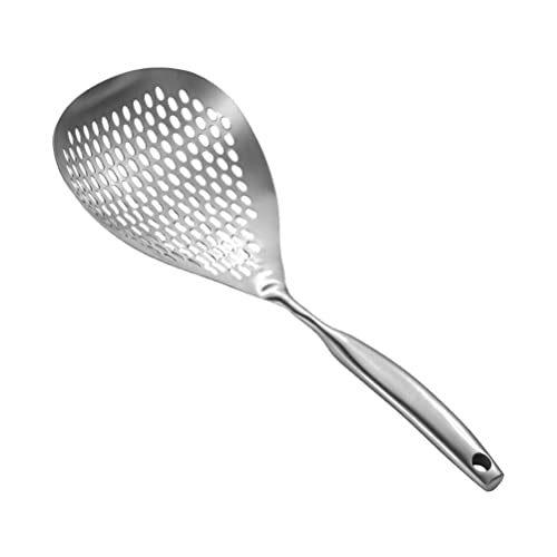 Skimmer Escumadeira Coador de Malha de Aço Inoxidável Coador de Alimentos Com Alça Resistente Ao Cal