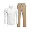 White Shirt Khaki Pants