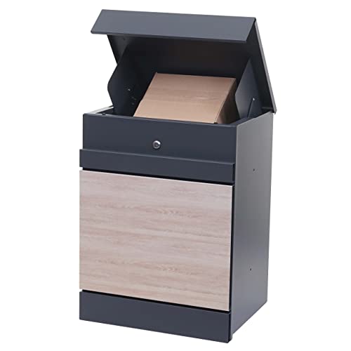 Paketkasten HWC-K41, Paketbox Paketfach Paketstation Briefkasten, Metall -...