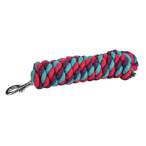 Tabelo Tri-Color Cotton Lead 5/8x9 Turq/Red/Purple