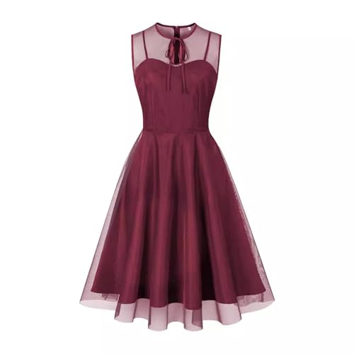 Robe en maille mi-longue sans manches confortable taille XL - 6