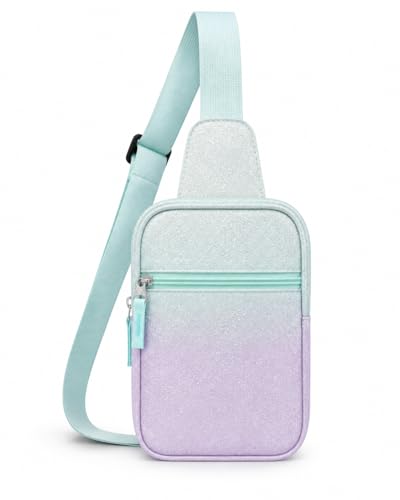 Sveter Fanny Pack Purse Birthday Gifts for 8 9 10 11 12 Year Old Teen Girls, Girl Fashion Gifts for Tween Girls Kids Crossbody Bag, Adjustable Sling Bag Preppy Trendy Stuff Dorm Travel Essential
