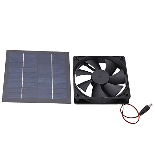 Depisuta Ventilador con Energía Solar Resistente Al Agua IP65 - Mini Ventilador para Uso en Exteriores - Respetuoso con el Medio Ambiente 20W