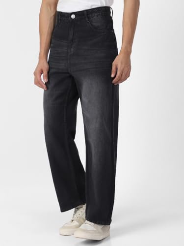 Image of Urbano Fashion Men Mid Rise Loose Jeans