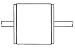 Gas Discharge Tubes - GDTs / Gas Plasma Arrestors 2 Electrode 8x8mm high voltage (5 pieces)