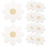 Ipetboom 20 Platos de Papel Desechables Forma de Flor Pequeños para Fiestas Infantiles Cumpleaños y Picnic Color Blanco 20 Piezas Vajilla Festiva Práctica y Ligera para Uso Interiores