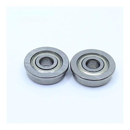 SUOFEILAIMU F605ZZ Flange Bearing 5x14x5 mm Deep Groove Ball Bearing ABEC-1 (10 PCS) Precision Bearing F605 Z ZZ Flanged Ball Bearings