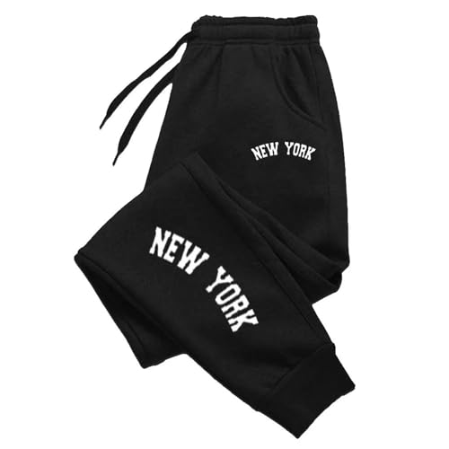 Baggy Sweatpants Men Drawstring Elastic Waist Joggers Lightweight Straight Leg Sweat Pants with Pockets Loose Fit Trousers