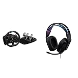 【Amazon.co.jp限定】 Logicool G ハンコン G923 + G335 有線 ゲーミングヘッドセット ［ G923d + G335-BK ］ グランツーリスモ7 PS5 PS4 PC ハンドル コントローラー 軽量 ヘッドセット マイク付き レーシング ゲーム フォースフィードバックシステム ステアリング ヘッドフォン ヘッドホン ブラック 国内正規品