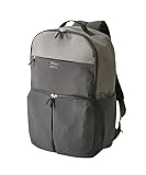 [ニッセン] anelloGRANDE×Poche Lab.１３ポケットガバっと１８０°開くドデカトラベルリュックサック（約４５L対応・はっ水・Ａ３収納） グレー×ライトグレー フリー