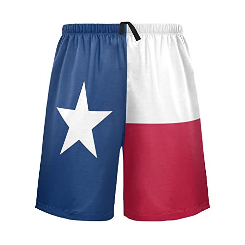 Texas Flag Patriotic USA Men's Pajama Pants Shorts Sleepwear Lounge Pajama Bottoms