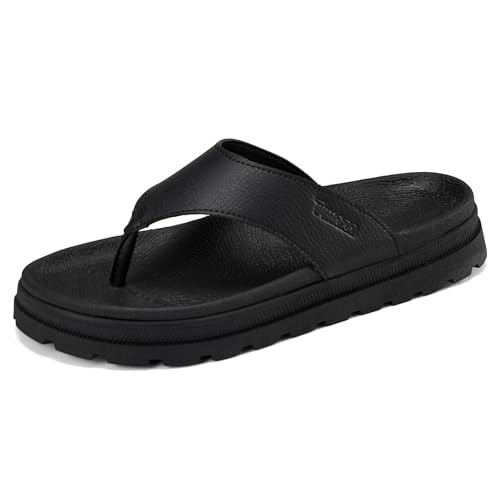 Tmaza Tongs de plage pour hommes avec soutien de la voûte plantaire