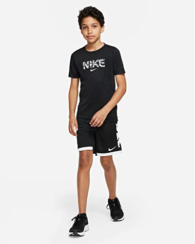 Nike Dri-Fit Trophy Big Boys' Graphic Training Top (X-Large, Black/White) #TOP3