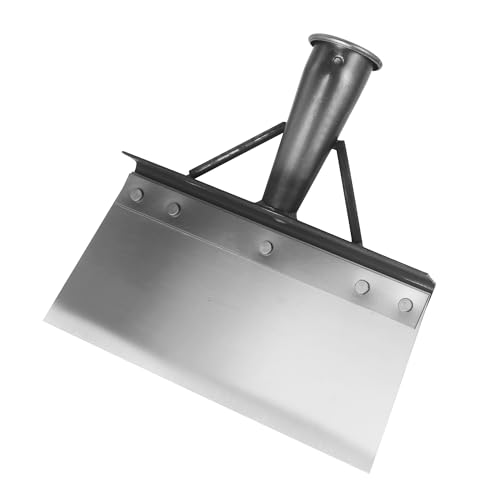 Pala de Limpieza Multifuncional, 20cm Pala de Limpieza Multifuncional para Jardín al Aire Libre,Pala Plana de Acero para Musgo, Palear Nieve