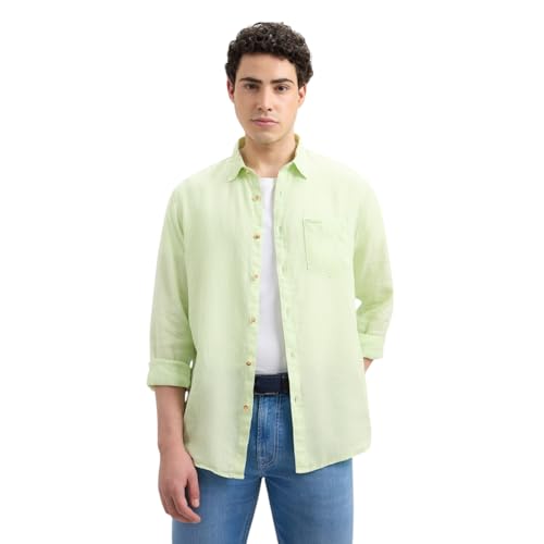 Image of Pepe Jeans Mens Linen Regular Fit Shirt