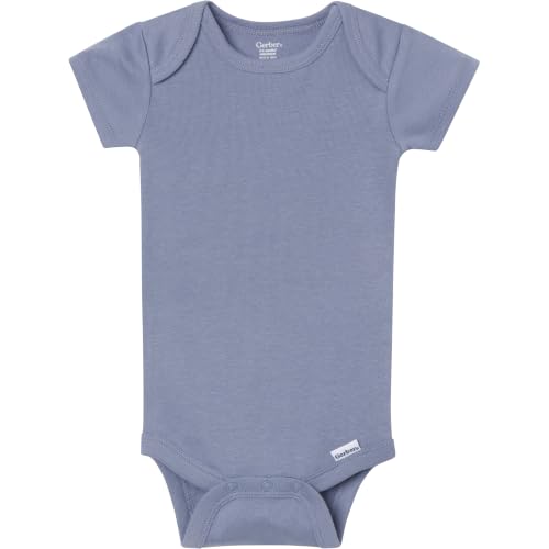 Image of Gerber Baby Boys & Girls 5-Pack Solid Onesies Bodysuits