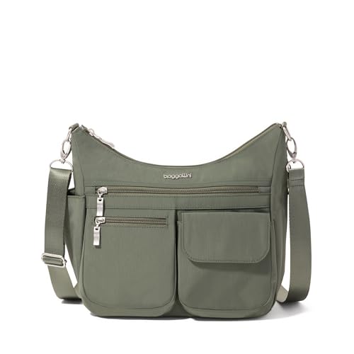 Image of Baggallini Modern Everywhere Crossbody Bag for Women 11x9x4.5 Rfid Hobo Bag
