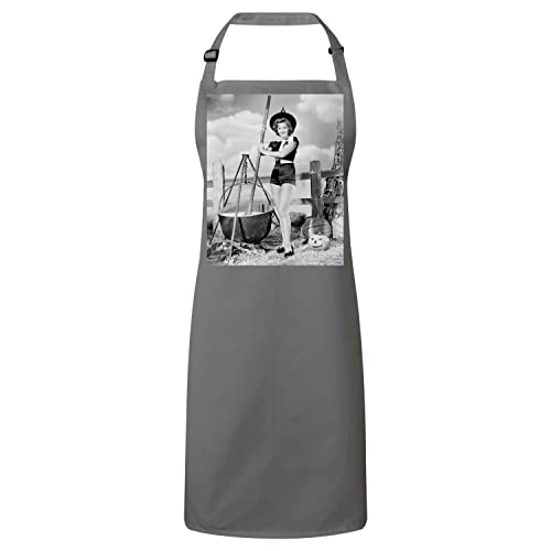 Tablier cuisine gris cadeau idéal Halloween cinéma Matha Vickers