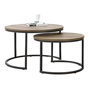 [en.casa] Christchurch 2er Set Satztisch Holzoptik