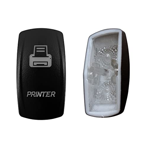 Image of Laser Etched Backlit Switch Cover Cap for Car Boat Dashboard Rocker Switch (Printer)