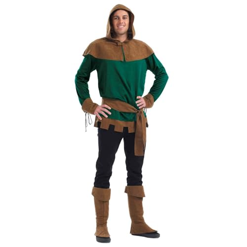 Fun Shack Costume Médiéval Homme, Déguisement Robin des Bois, Tenue Historique Homme, XL