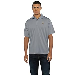 Men’s Collegiate Polyester Mesh Team Icon Polo, Wyoming Cowboys, Medium