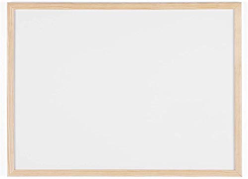 Takestop® Lavagna 40x30 CM Bianca Cornice in Legno...