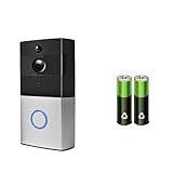 TUYA WiFi Video Door Bell 1080P Wireless Doorbell with Ding Dogn Chime Night Vision HD Camera with Two-Way Talk Motion Detection