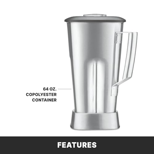 Image of Waring Blender with Electronic Keypad & 64 oz. Stainless Steel Jar | Xtreme Blender, 3.5 HP Commercial Motor, 75+ Drinks a Day, Frozen Drinks & Smoothies for Bars & Restaurants, NSF Certified