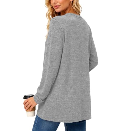 Long Cardigans for Women Cotton Oversized Fall Long Sleeve Cardigans — view 3