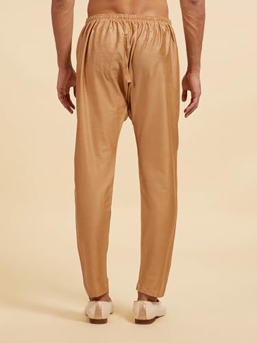 Image of DIWAS BY MANYAVAR Men's Art Silk Solid Pyjama (1pc)