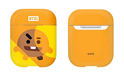 BT21 Shooky Airpod Case - Concept Designed by BTS Members, Officially Approved Product & Manufactured by Royche (Ginger & Orange)