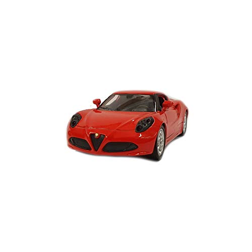 Welly Voiture miniature Alfa Romeo 4C rouge.