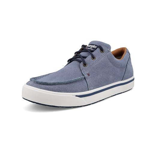 Twisted X Men's Kicks, Moc Toe, Denim Blue, 10.5 M
