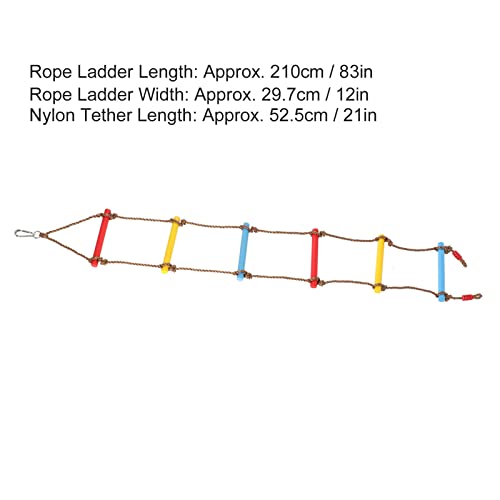 Kosdfoge Kids Climbing Rope Ladder,Kids Multilayer Wear Resistant Nylon, Indoor And Outdoor Backyard Playground Play Swing Sets Climber Training Accessories Attachment #TOP5