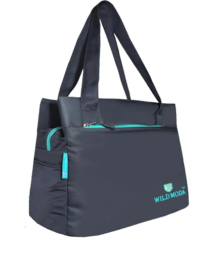 WILD MODA Women Shoulder Bag Grey & Turquoise