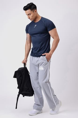 Image of FUAARK Grain Men's Slim Fit Heavyweight Stretchable Raglan Sleeves Gym & Workout Tshirt